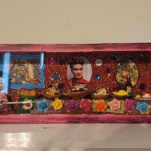 Dia de los Muertos Ofrenda Scene in Box